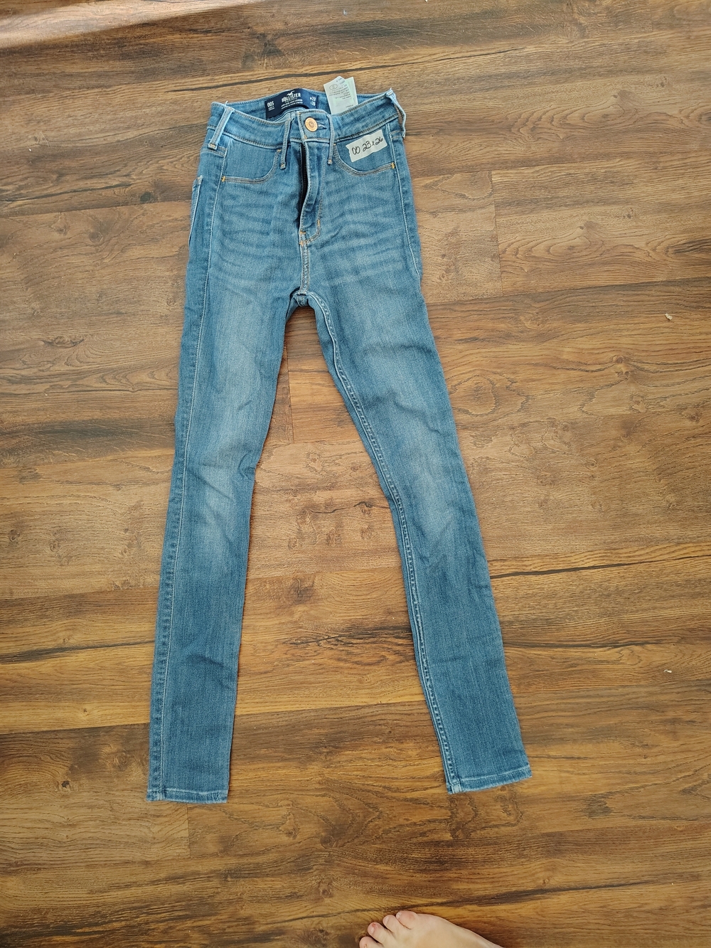 Hollister Light Blue High-Rise Skinny Jeans